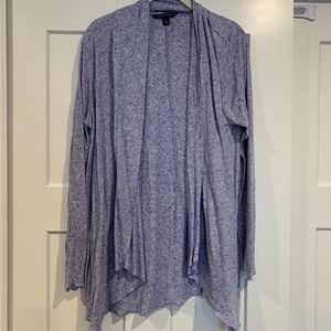 Heathered Purple Cardigan, XL